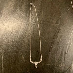 Diamond Necklace and bracelet combo (white gold)